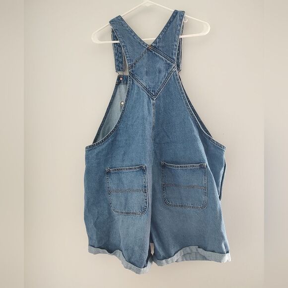 Old Navy Women's Size XL Blue Denim Sleeveless Overalls Adjustable Straps Casual - Picture 7 of 7